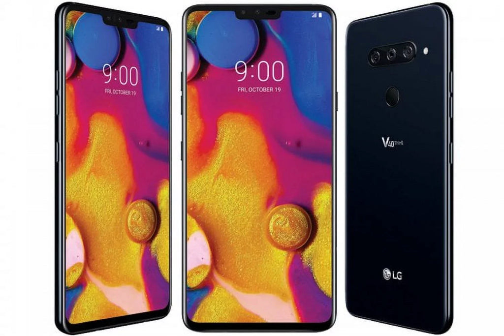 Black LG 64GB Verizon Only 6.4" Used V40 (Used) V405UAB ThinQ