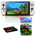 Console OLED Game Minecraft Nintendo with White Switch