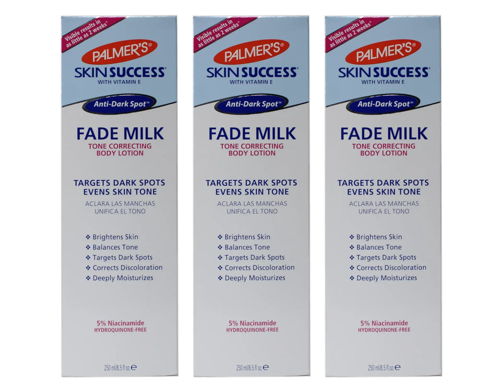 Pack oz Fade Lotion Body Spot of Milk Palmer's Anti-Dark Skin 3 Success fl 8.5