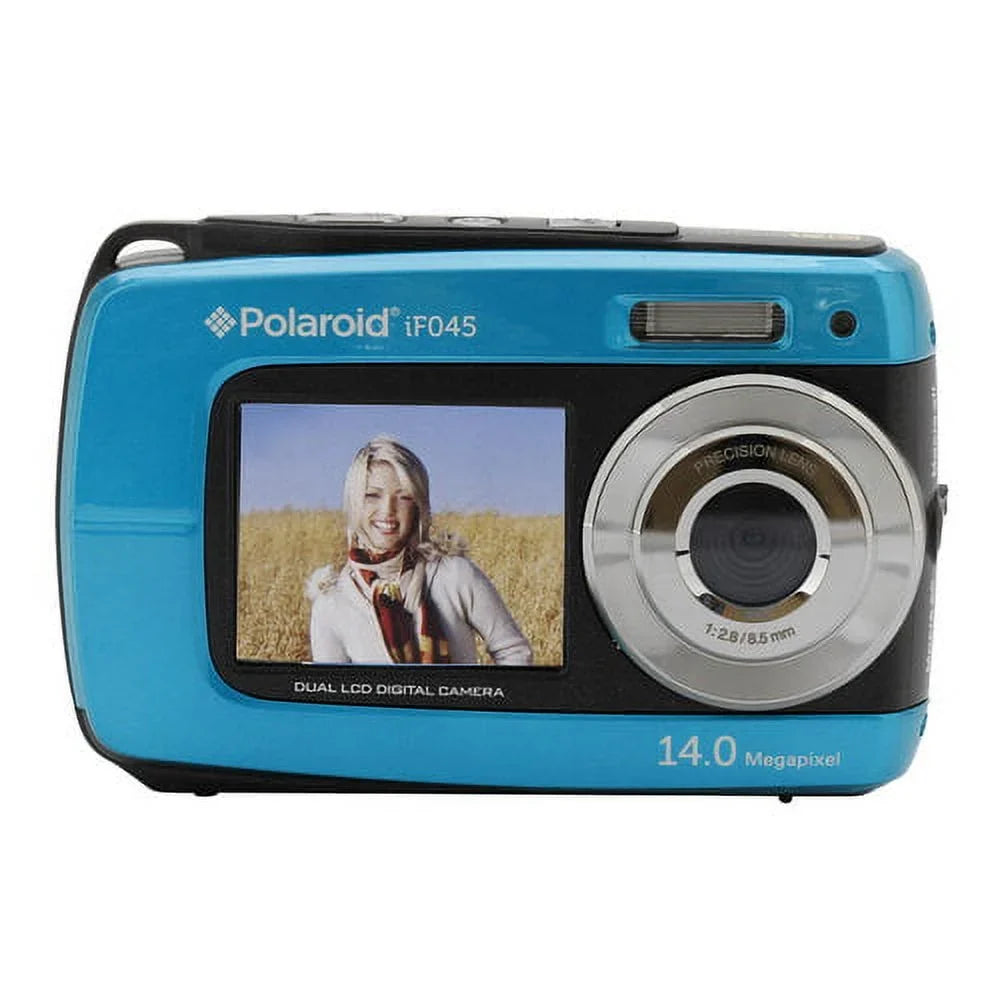 IF045-BLUE Polaroid Dual Proof Water Screen Camera
