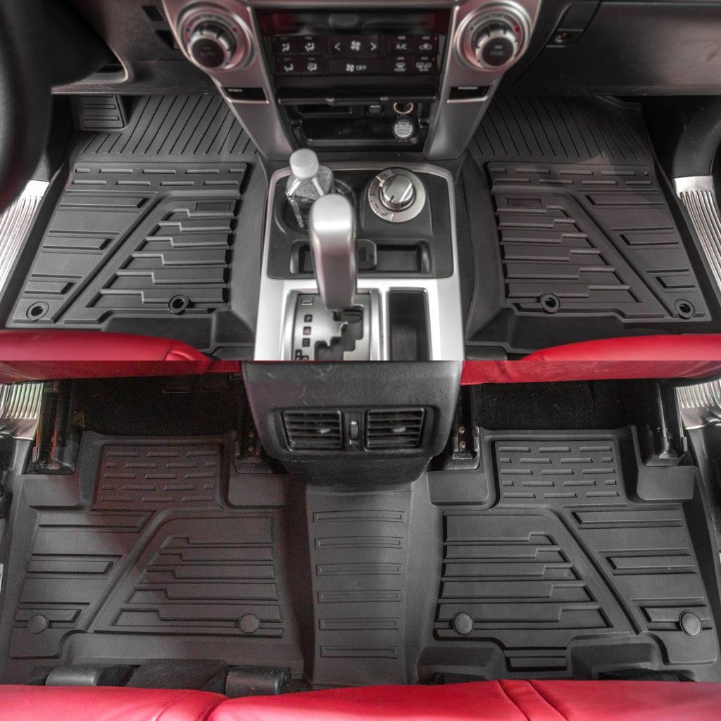 4Runner Seat Toyota Tray) Runner Fit 2013-2023 Cargo Trunk 4 Mat All (Fit Weather Cargo Liner Protector Without 2022 Mat Back Cover Accessories Mats Floor Sliding