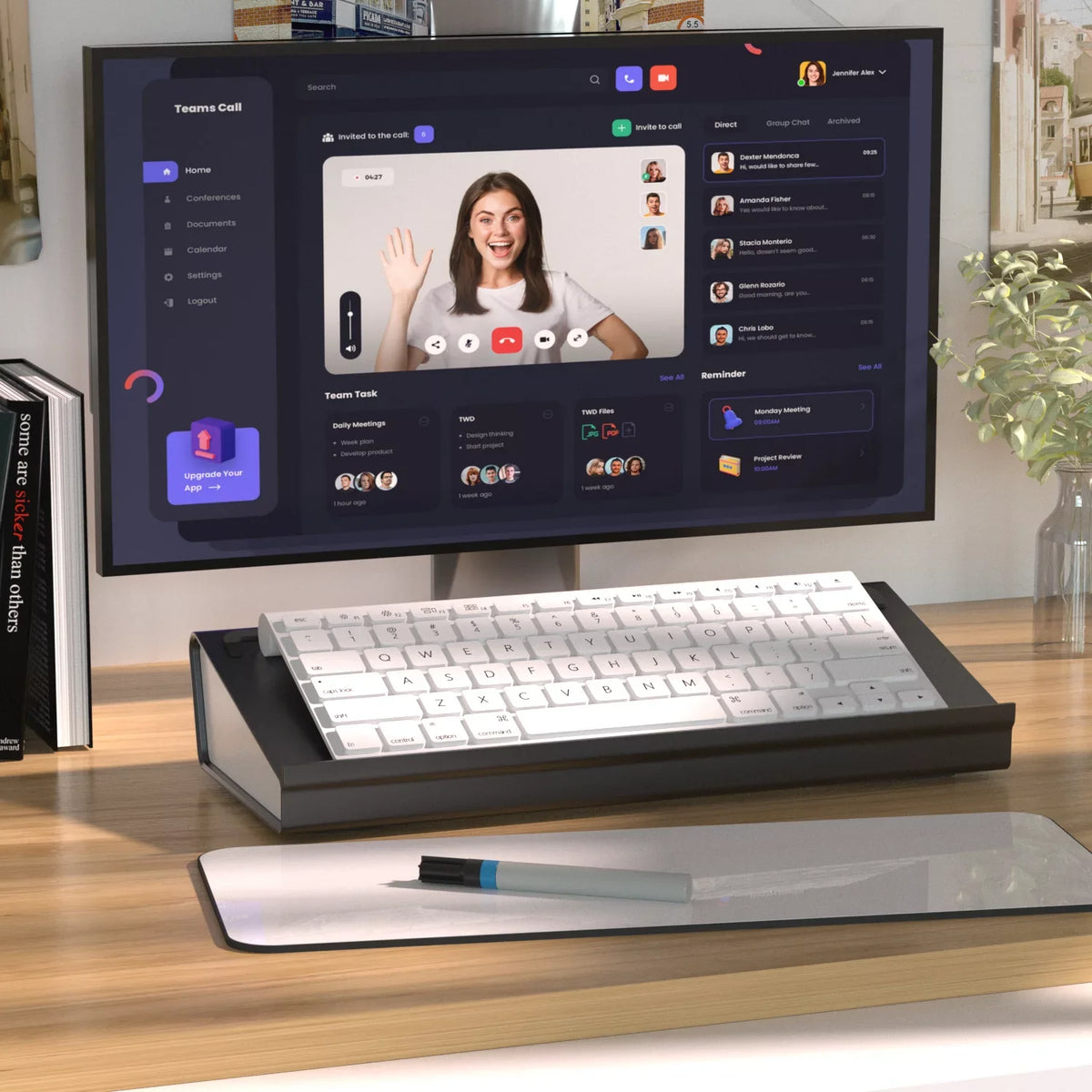 Design Accessories, Supplies for Board Desktop Split with Dry Home, YaGee Whiteboard, Erase School Desk Organizers Office