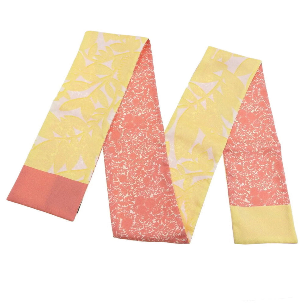 M75272 Pre-Owned VUITTON Louis Tropical Silk Pink Yellow (Good) Scarf Flower Vuitton LOUIS Bandeau