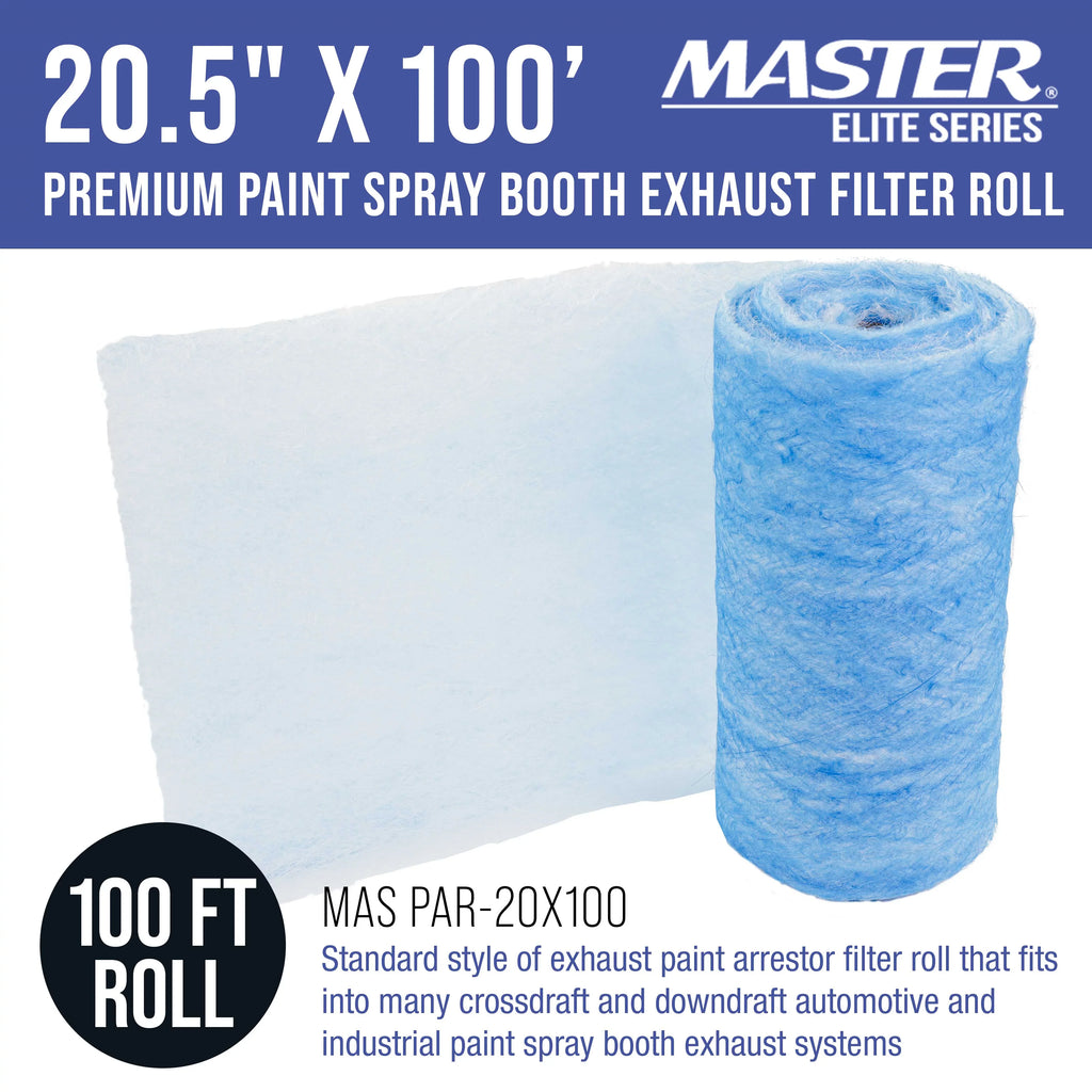 100' Booths Premium Particles Refinish Traps Roll, Gram Overspray Booth Captures 20.5" Paint Elite in 18 Fiberglass Autobody Paint Heavy-Duty Exhaust Filter Arrestor Master Car Spray - Paint - x