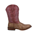Round Cut Roper Mid-Calf Cross Toe Cowboy Western Kids Girls Boots