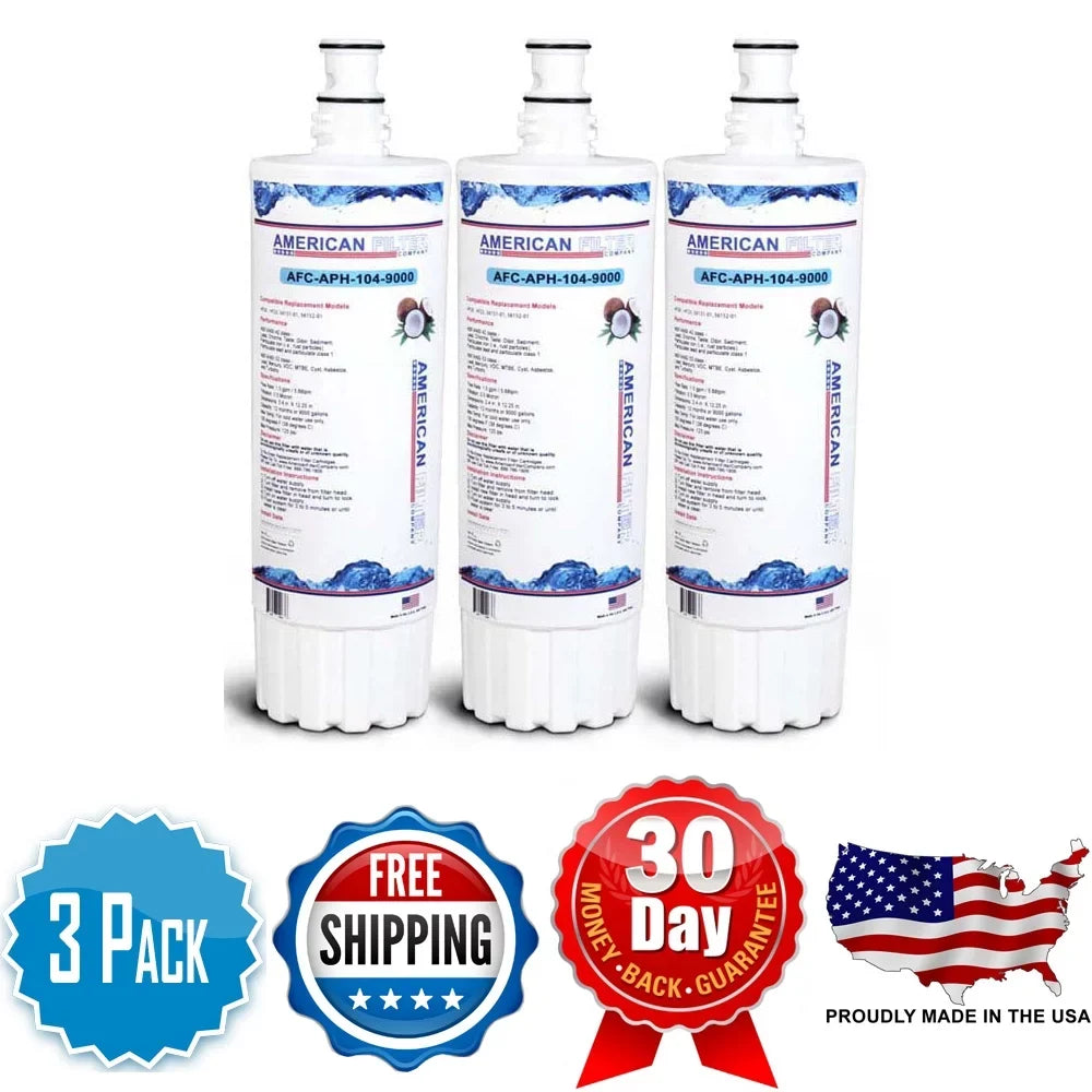 , U.S.A. AFC-APH-104-9000 3 HF20 Filters Compatible , with in Brand AFC - # CUNO® , Model Water Made - Pack
