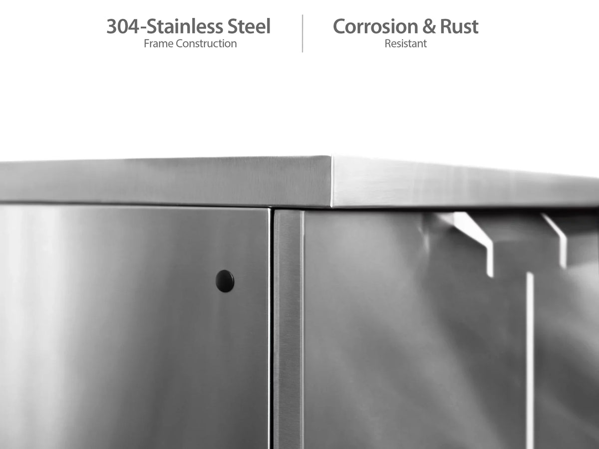 with Cabinet Kitchen Stainless Set Countertops in 5 Steel Piece Outdoor