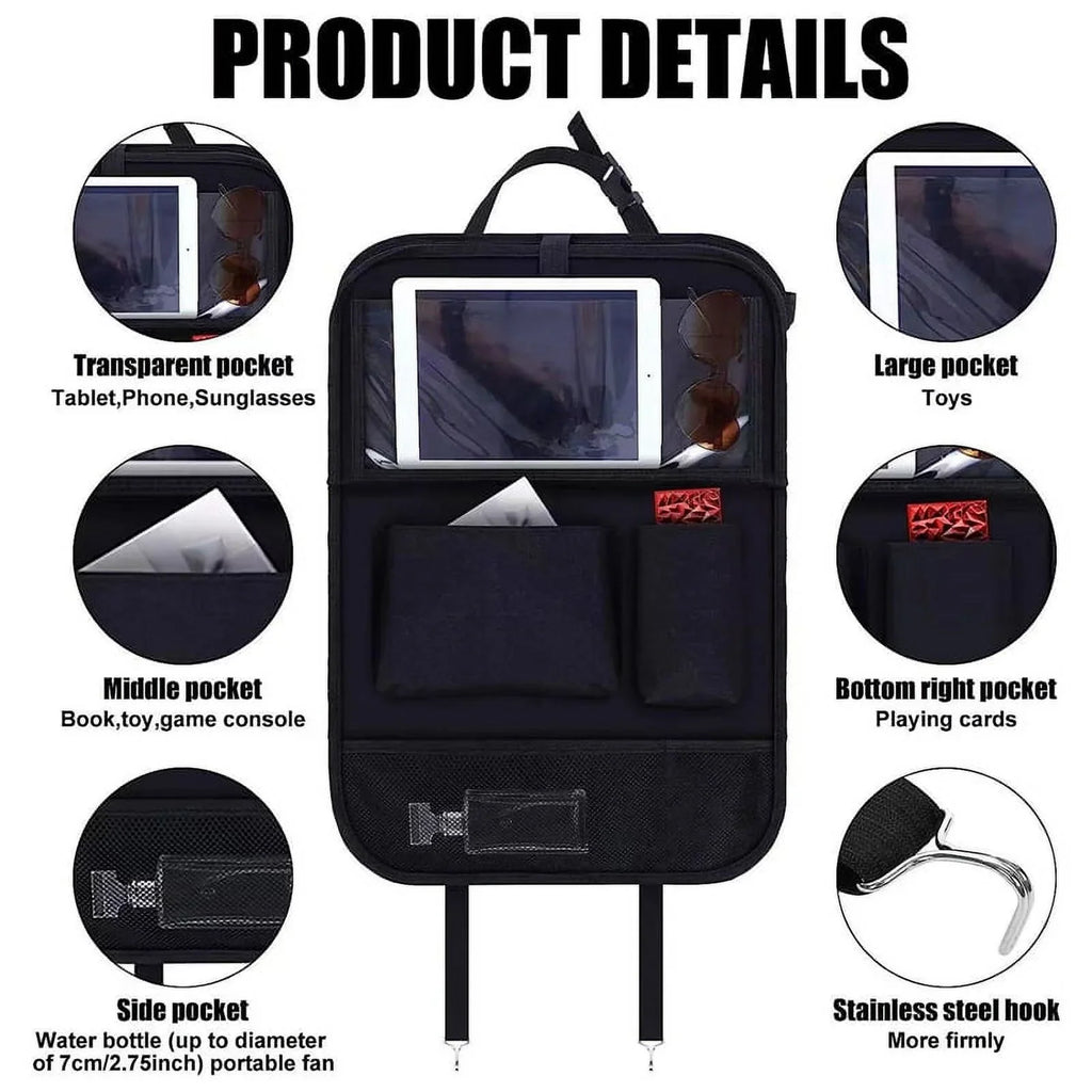 Folding Tablet With FeiraDeVaidade Backrest Organizer,Car Organizers, 3-In-1 Seat Car Children'S Storage Car And Table