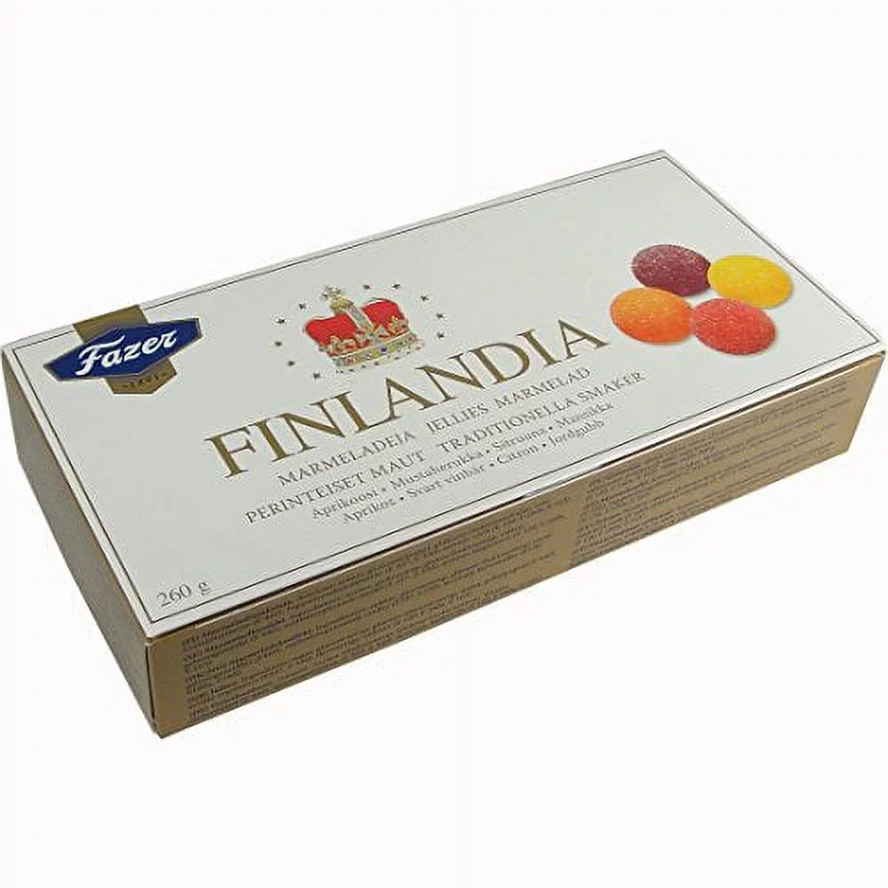 Jellies 9 Fruit Karl Finlandia or Fazer Gr Oz 260
