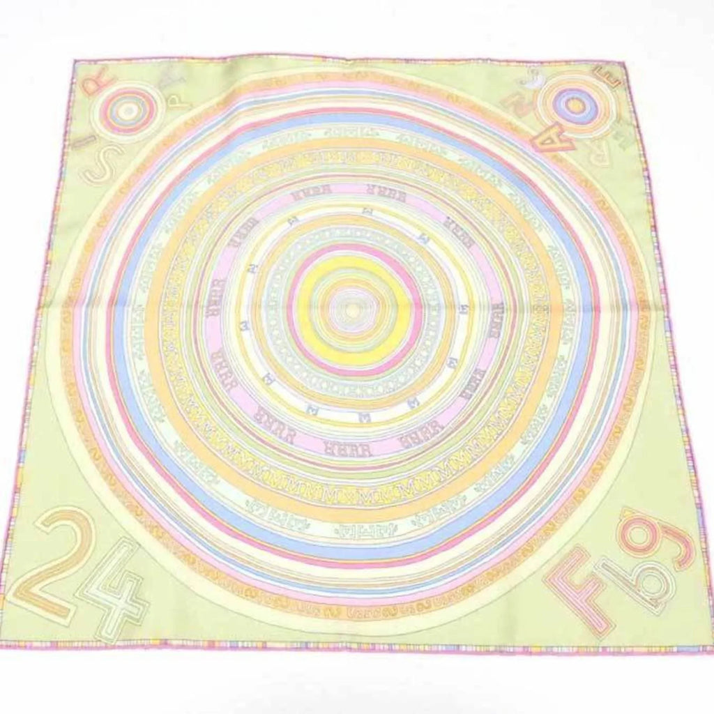 Women's Pre-Owned Hermes HERMES (Good) Scarf Petit Carre Silk Multicolor