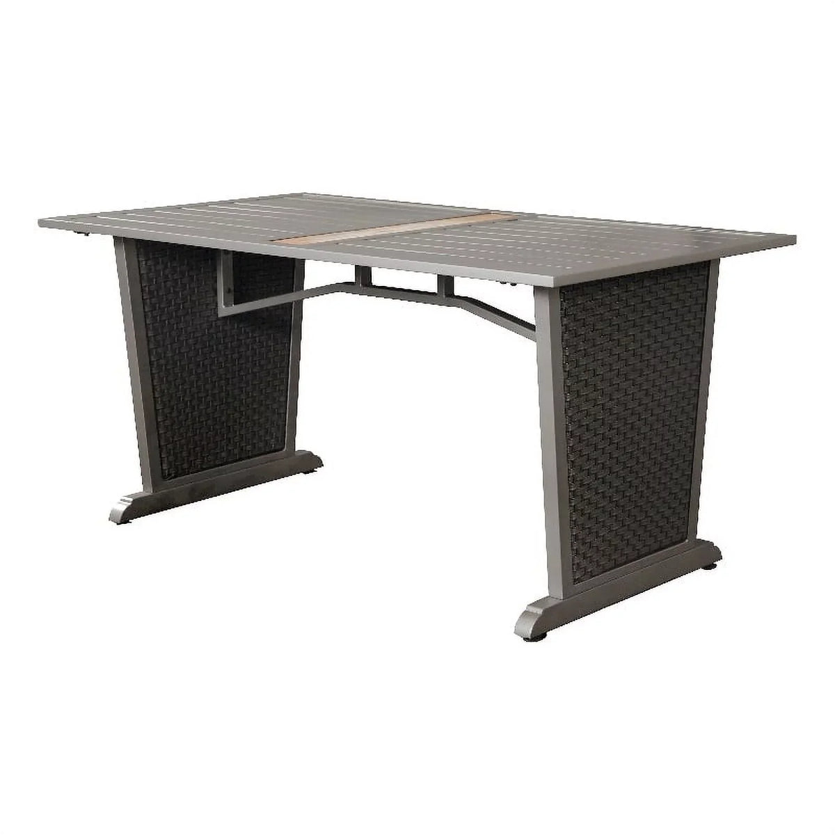 Transfer Gray Brown Table Festival in Dining Outdoor & Patio Thermal Metal