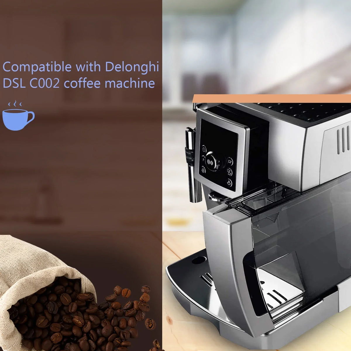Filter Machine DSL Replacement Coffee C002 Filter Compatible with Delonghi 4Pcs Coffee Maker Filter Cartridge Filter Machine Water Replacement Coffee Coffee Maker for Accessory