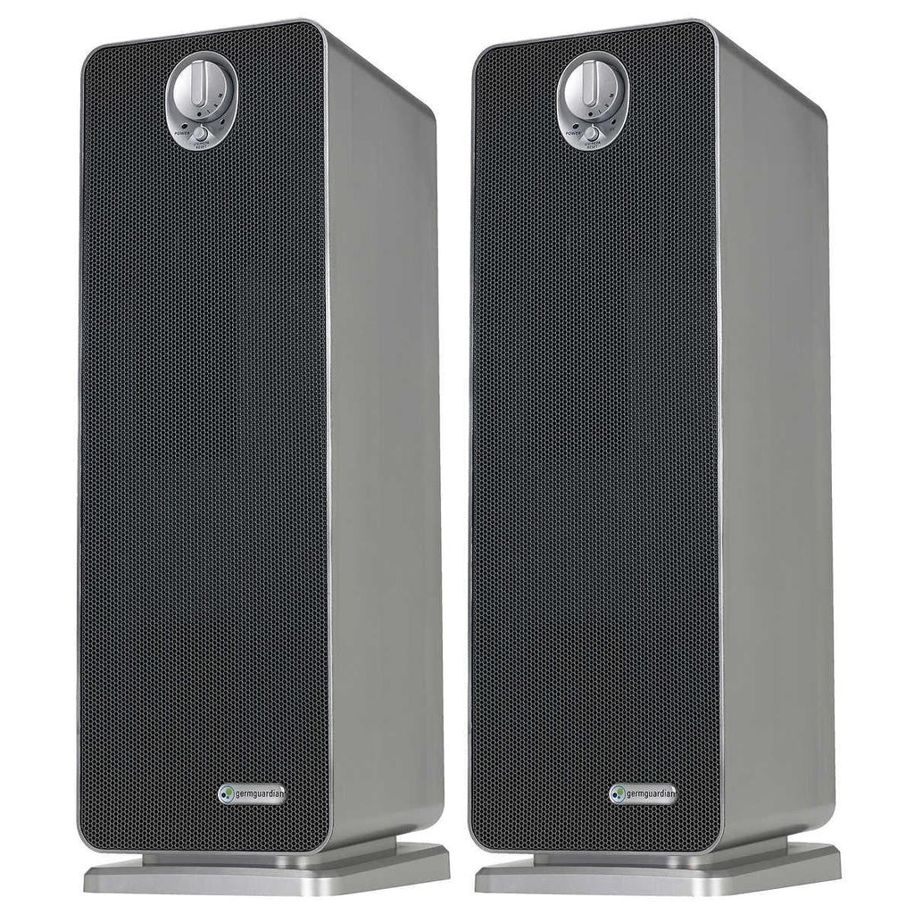 Air Purifier, 22 UV Reduction, True with and HEPA Sanitizer GermGuardian 2-pack Odor