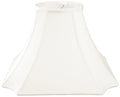 Square Lamp Royal White Shade Designs Cut 10" Corner Inverted