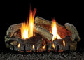 Stacked Aged 30" VF Oak with Burner, Slope Logset Glaze LP IP