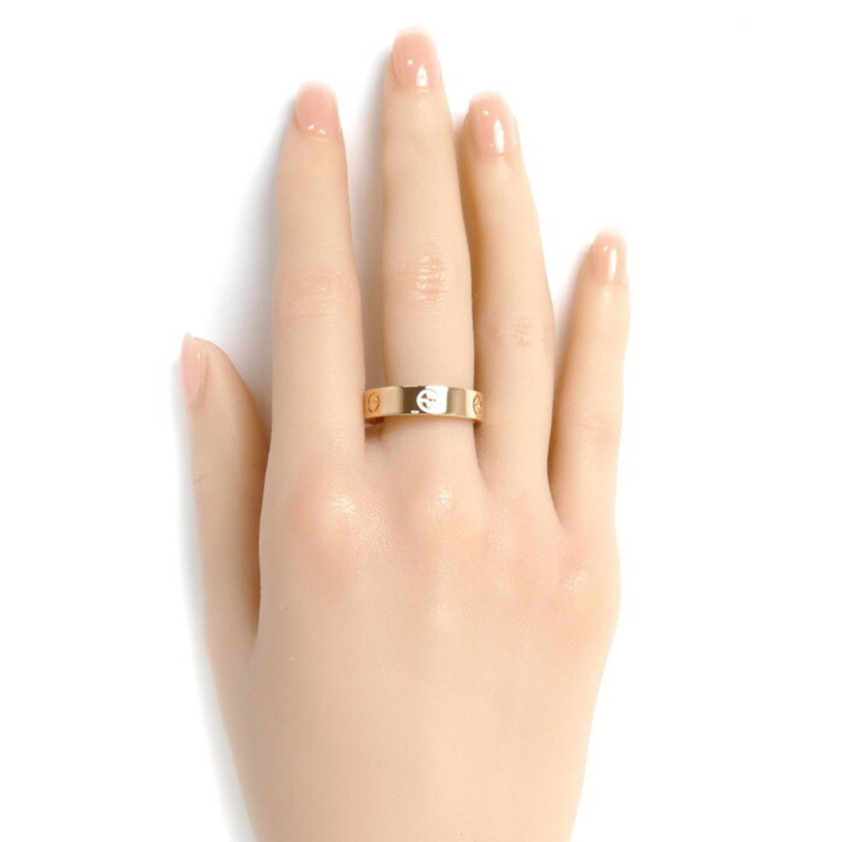 Size Love K18PG CARTIER 23.5 Gold Ring 7.0g Pre-Owned Pink B4084864 Men's (Good) 64