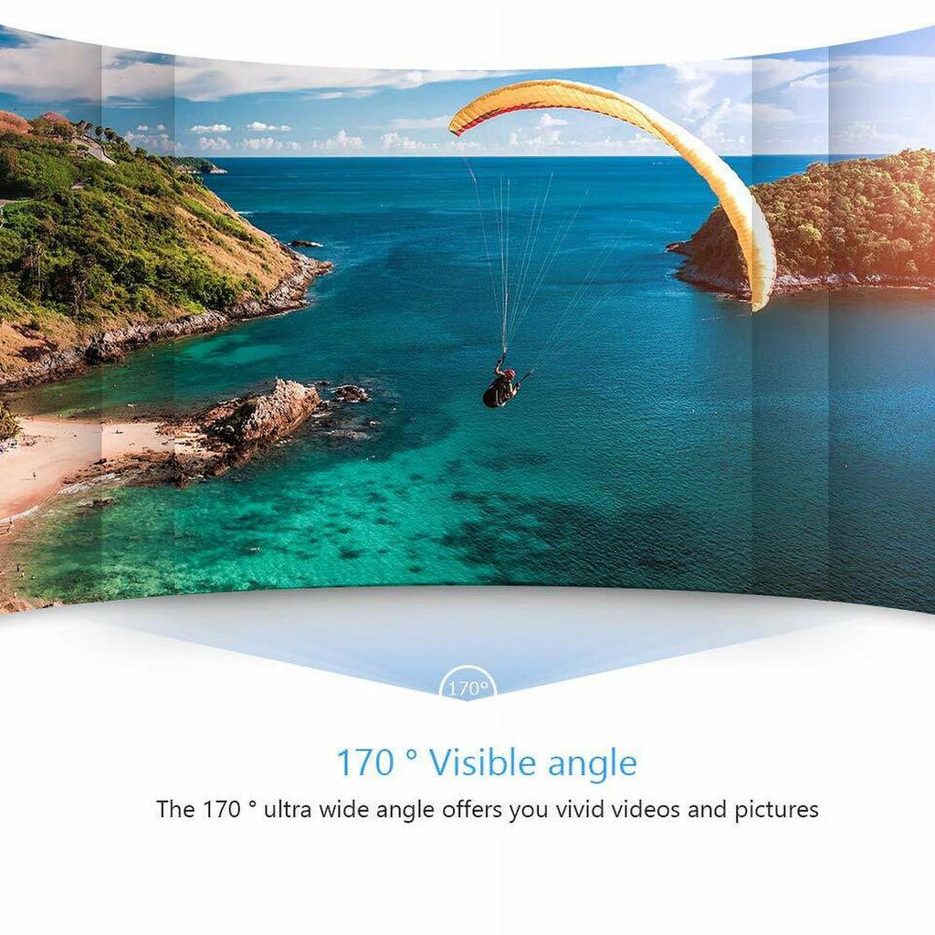 Carry Camera HD Battery, Card, 30M Camera Action Under 1080P Included Sports TF Waterproof, Case