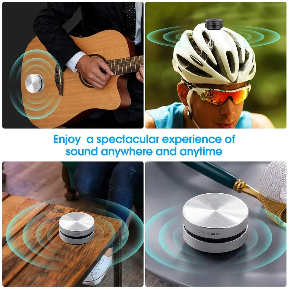 2pcs Speakers Humbird Stereo 2pcs/pack Mobi Wireless Conduction Bone Portable Speaker Speaker Mini Dura