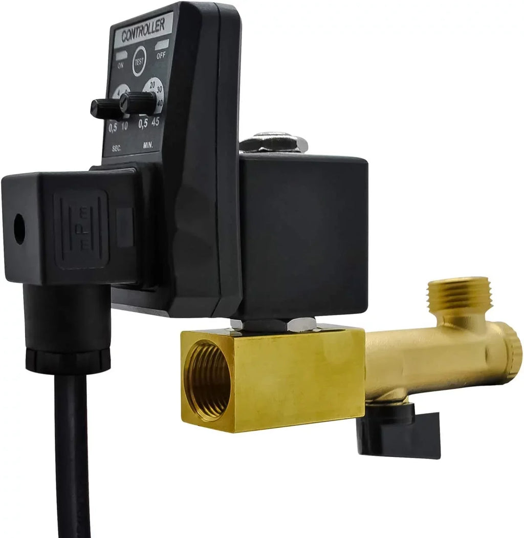 Water Air 1/2" for 110V Water Direct-acting Moisture 2-way Valve Tank Automatic Tank, AC Timed Air Compression Electronic Drain Briidea