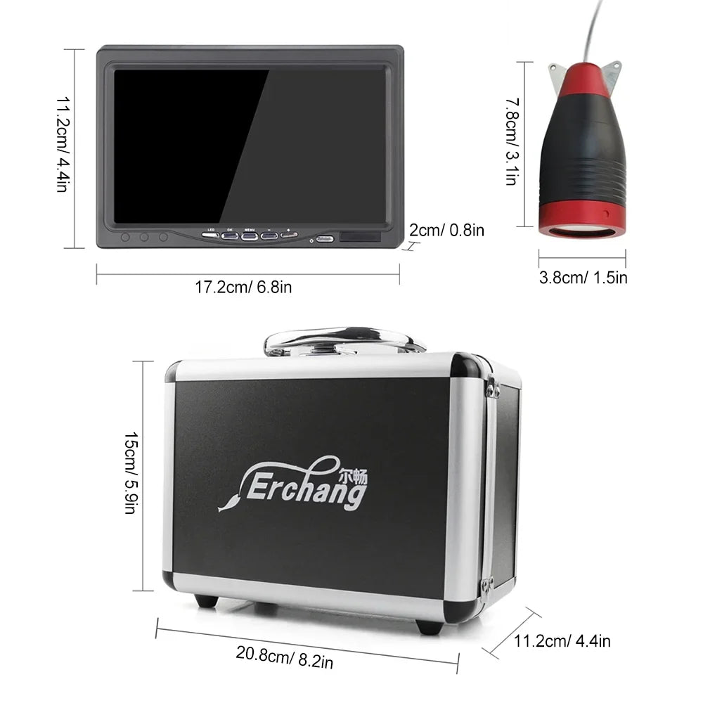 Inch Fishing Sea Perfect Imaging, Camera Crystal Erchang User-friendly Enthusiasts Portable for Boat Finder Clear for Underwater Lake Kayak 7 Design, with Fish - Fishing Fishing