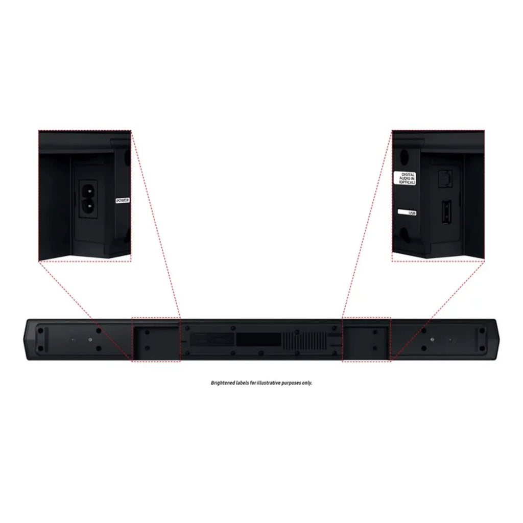 Speakers Samsung w/ Subwoofer Restored HW-C47M/ZA B-series 4.1.ch Rear Soundbar (Refurbished) and