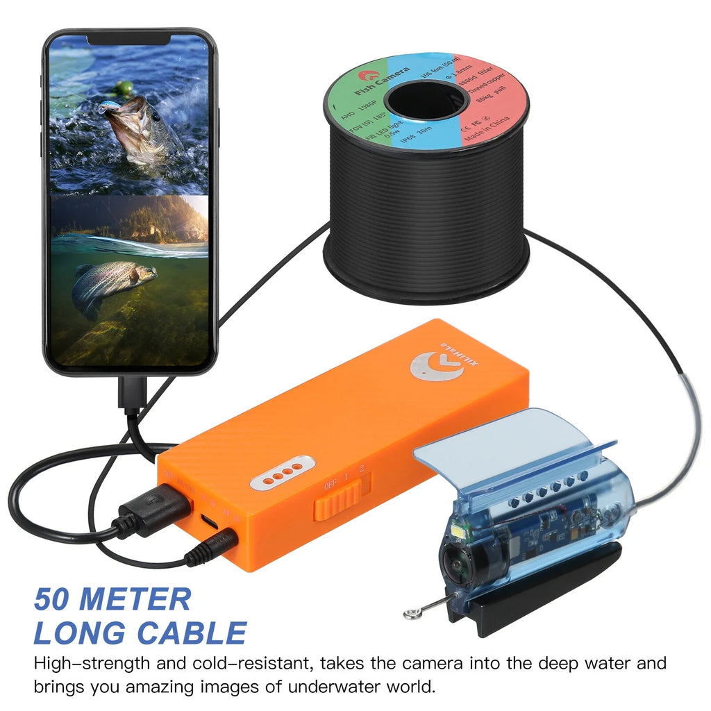 Camera Finder Control, Kayak Fishing Ice APP Boat Lake Video Fishing Gofishup for with Fish 1080P Sea Live Underwater