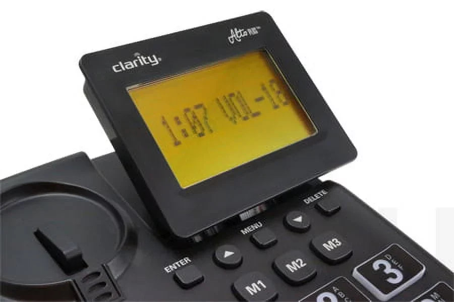 Clarity AltoPlus Big CID Extra Black Button Loud Speakerphone,