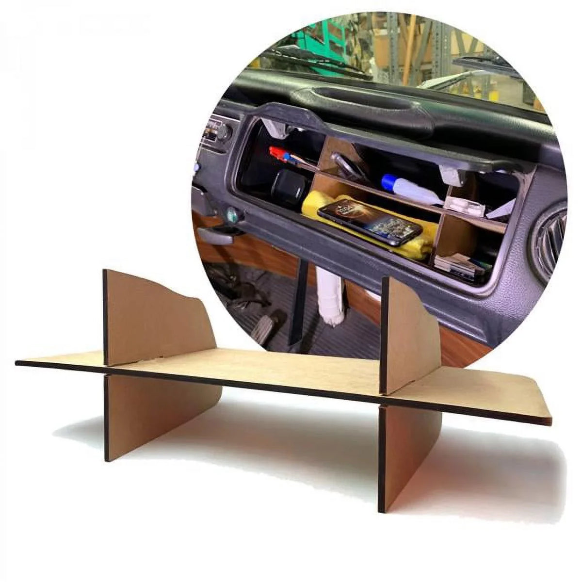 788879 Westfalia for KaferLab Organizer Volkswagen 68-77 VW Glove Kombi Cab T2 Box Single Bus