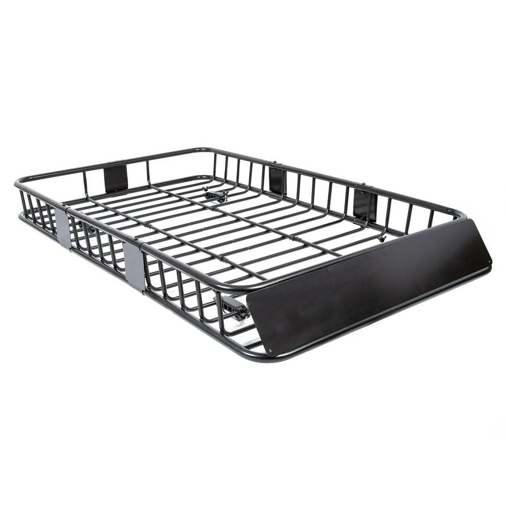 Basket Roof Universal Holder Carrier 64'' Rack Cargo w/Extension Luggage Teledu Top SUV