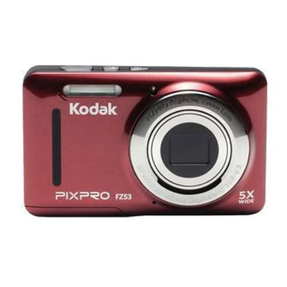 Case PIXPRO Kodak Camera and (Red) Digital Card Memory FZ53 with Zoom Friendly