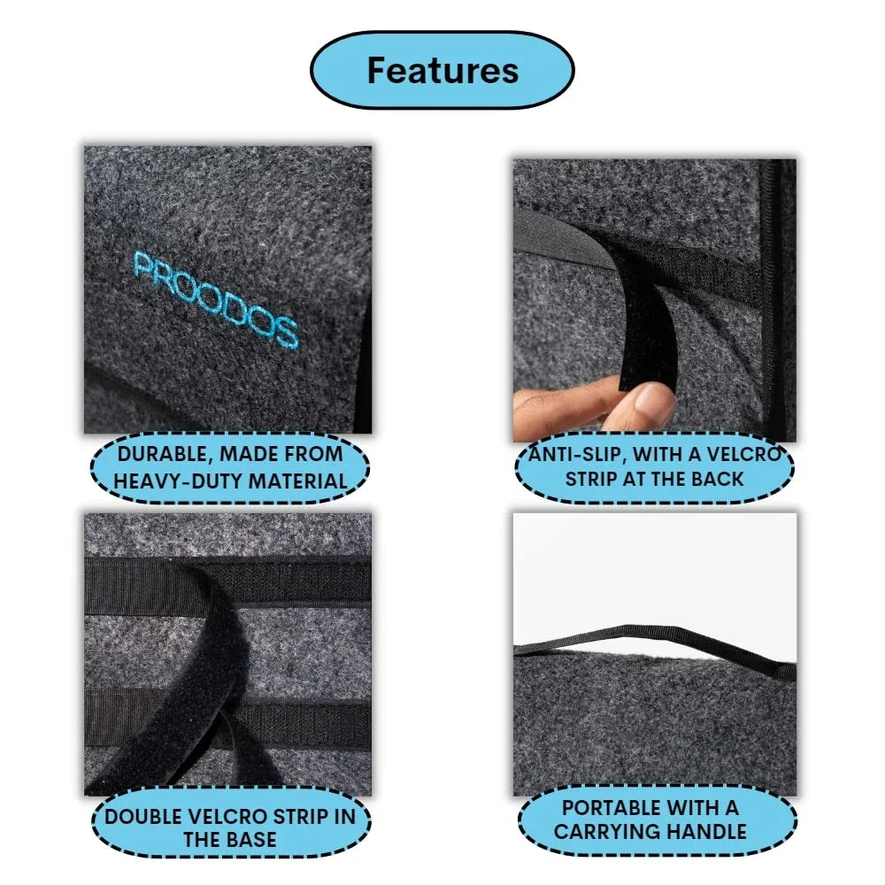 Car Car Organizer All Vehicles Suitable (Polyester) Accessories Car Boot Organizer For