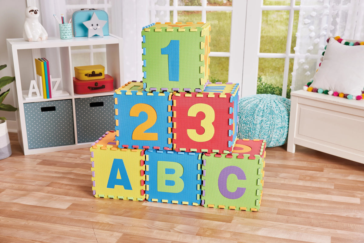 Foam with 123 or for & Storage Playmat, Toddler Puzzle ABC Ages 12m+ Playmat Kidoozie Bag Preschooler,