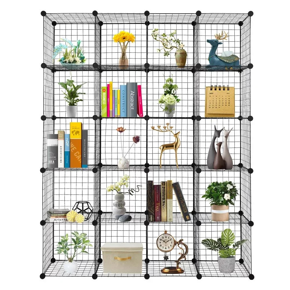 Organizer Winado Storage Design Shelves Stackable Multifunctional 20-Cube Plastic