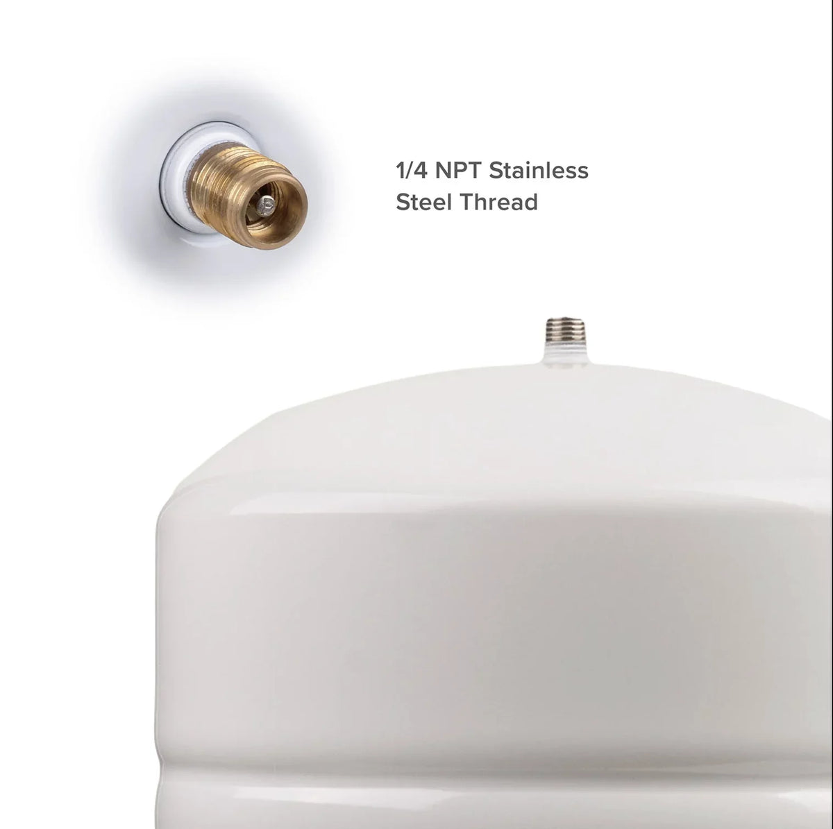 2.2 Tank Storage Osmosis + Water Valve Gallon | Reverse 3.2 Pressure RO-122- Tank Metal Gallon, Capacity