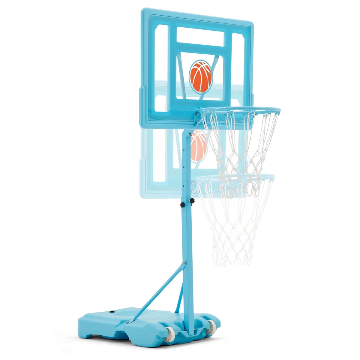 Ball, 44" Danrelax Basketball Backboard, Blue Hoop with 32"x23" 5 Size Pool PVC