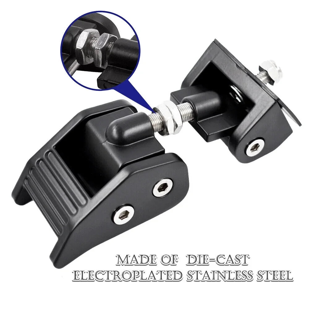 Latch for JahyElec Durable Catch Off-Road Black Adventures Hood JK Secure Wrangler Jeep 07-18 Lock - Your