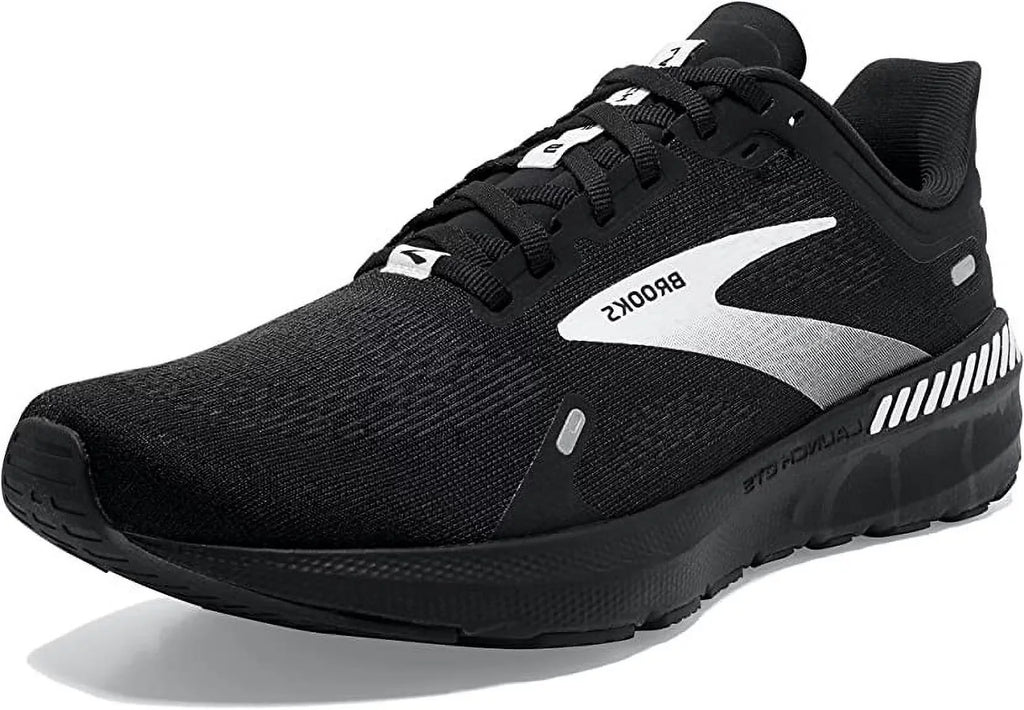 Running Black 9 Speed GTS Wide Shoes Men's Brooks Launch Support (9.5) White