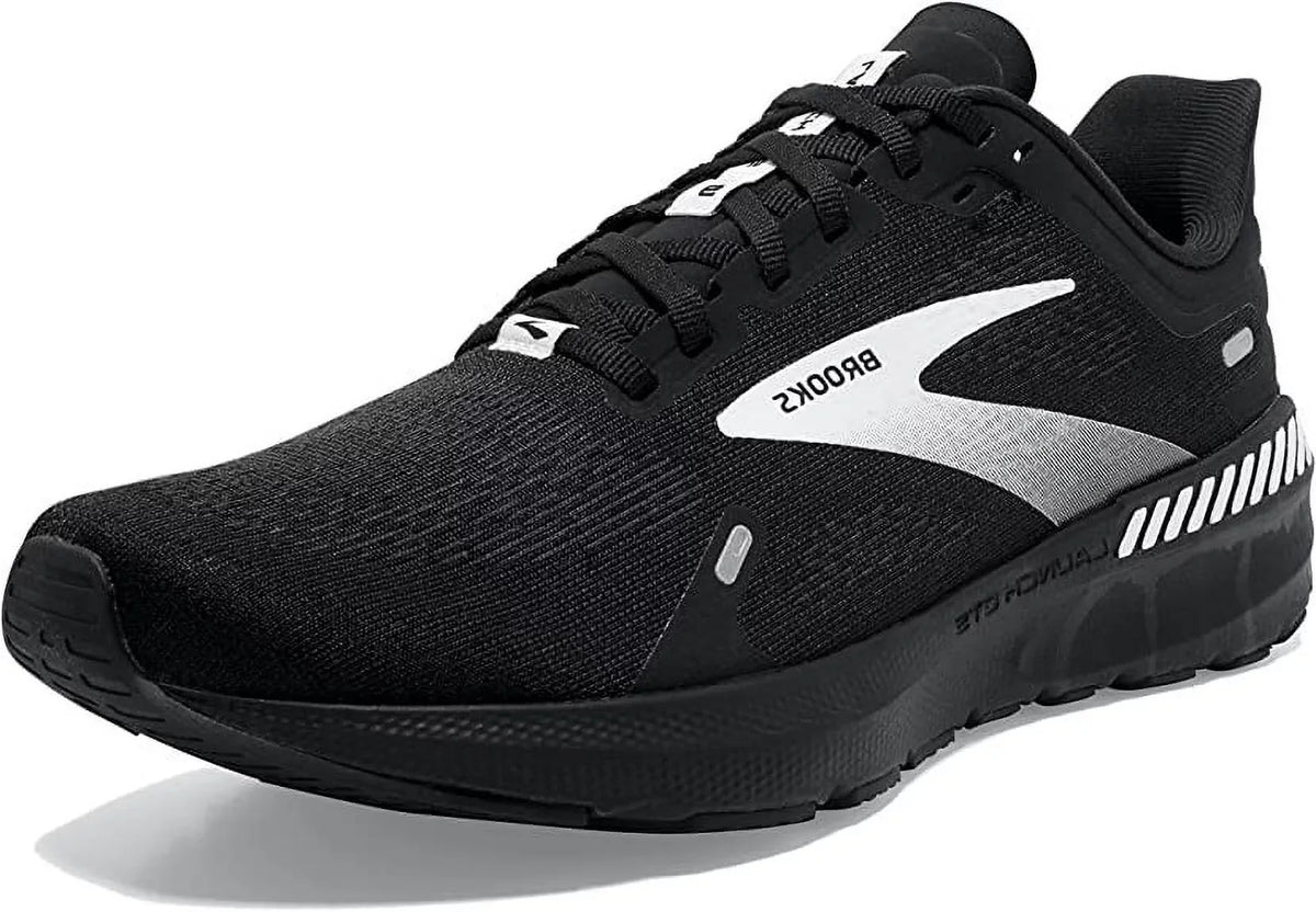 Running Black 9 Speed GTS Wide Shoes Men's Brooks Launch Support (9.5) White