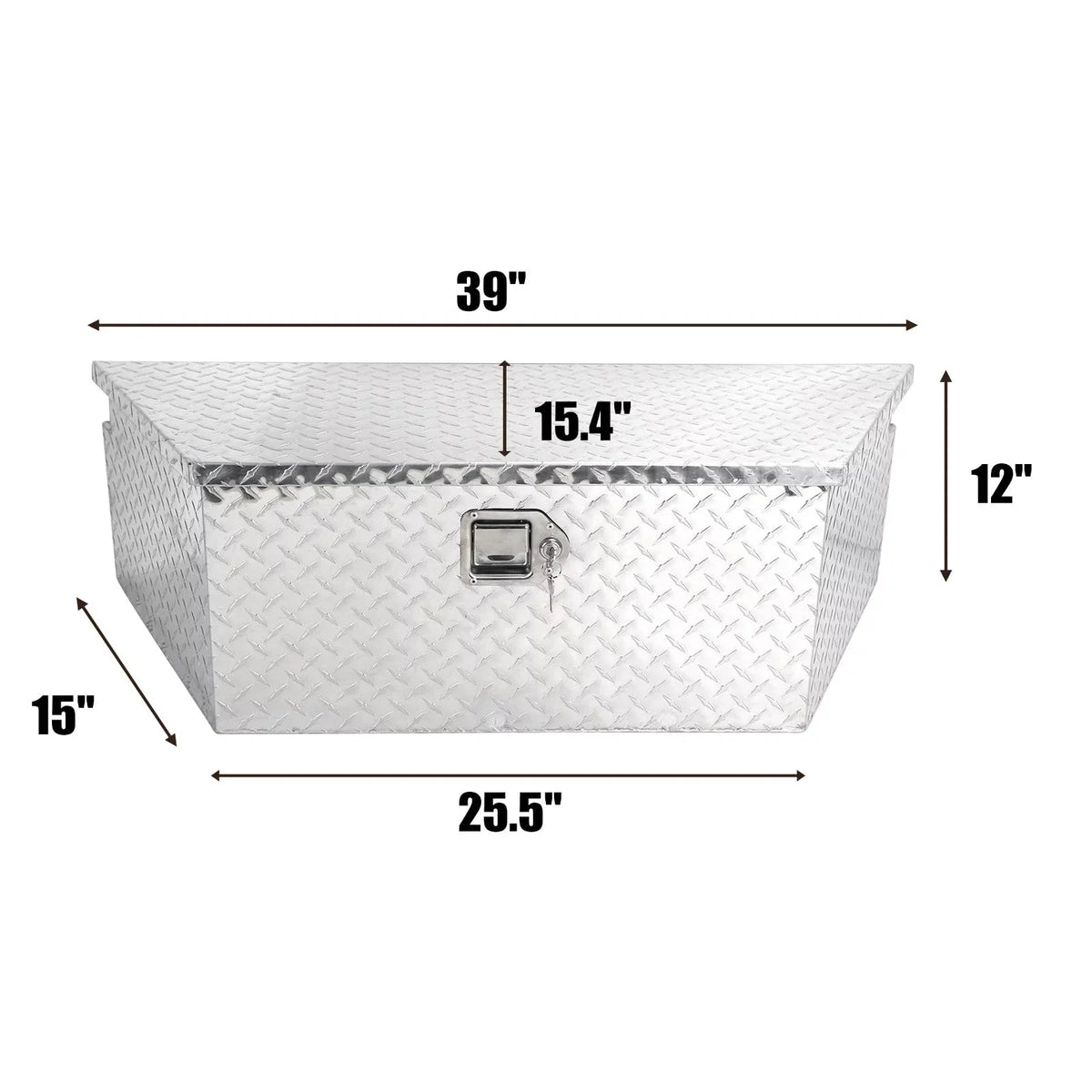 Lock Duty x for with Keys and Storage on Inches Tongue Heavy Box Plate Tool Trailer, Confote Your Silver,39 Diamond Secure 16.5 Aluminum Trailer x 12