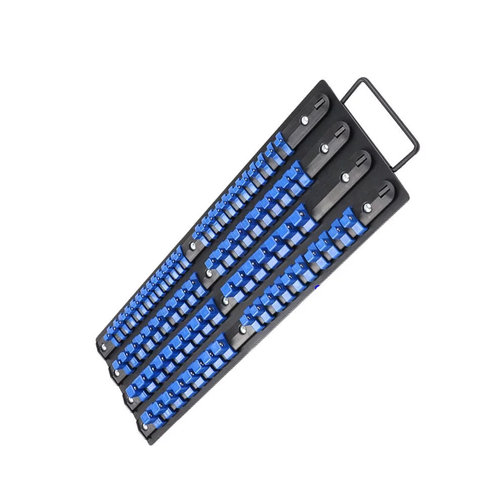 Storage Socket Sliding HEMOTON 80 Mountable Socket Holder Wrench Organize Industrial Rail Rack ABS