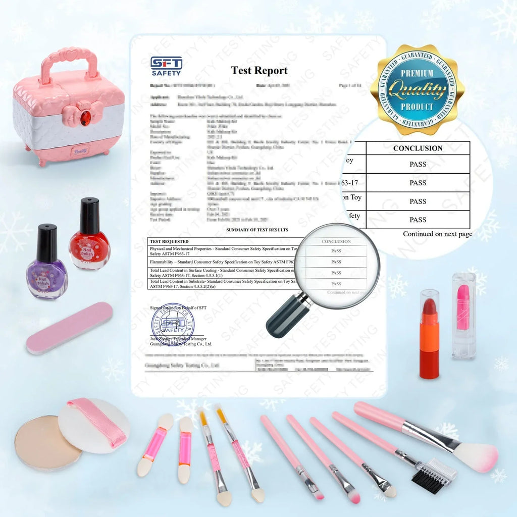 Frozen 3-12 Toys Cosmetic, & Makeup Kids Toddler for Washable Old & Safe Birthday Kit Year Set, Makeup Pcs Girl Girl Set Non-Toxic Gift Kids (Pink) for Real Makeup Girl Little 42 Christmas