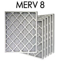 Size - 20x25x2 Actual 8 Air MERV | 19.5x24.5x1.75 Pleated 6PK Filter