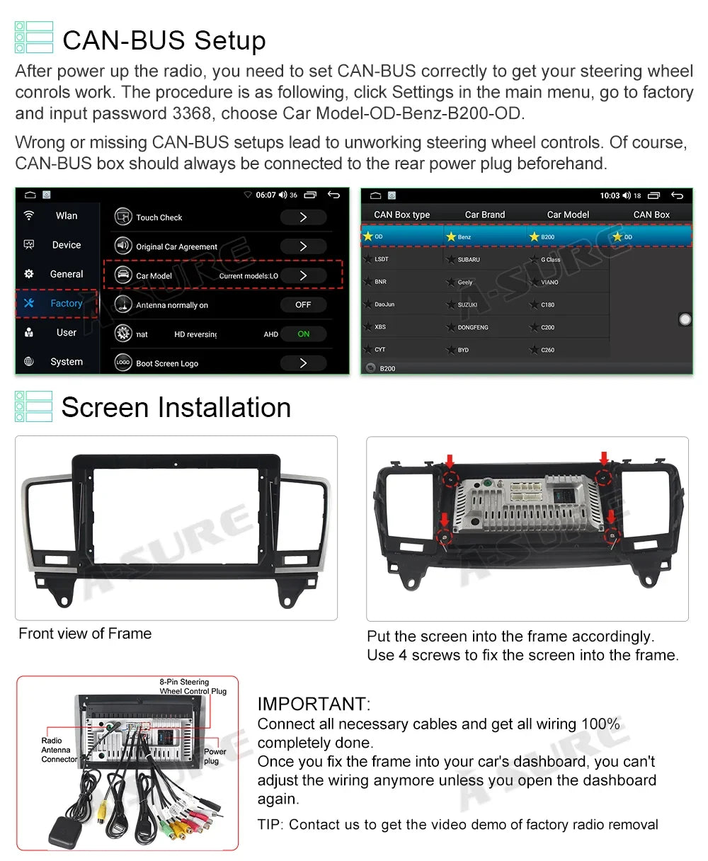 2+32GB Navi Stereo W166 GPS 12 X166 WiFi Radio Mercedes-Benz For Car GLE 2012-2015 Android GL ML