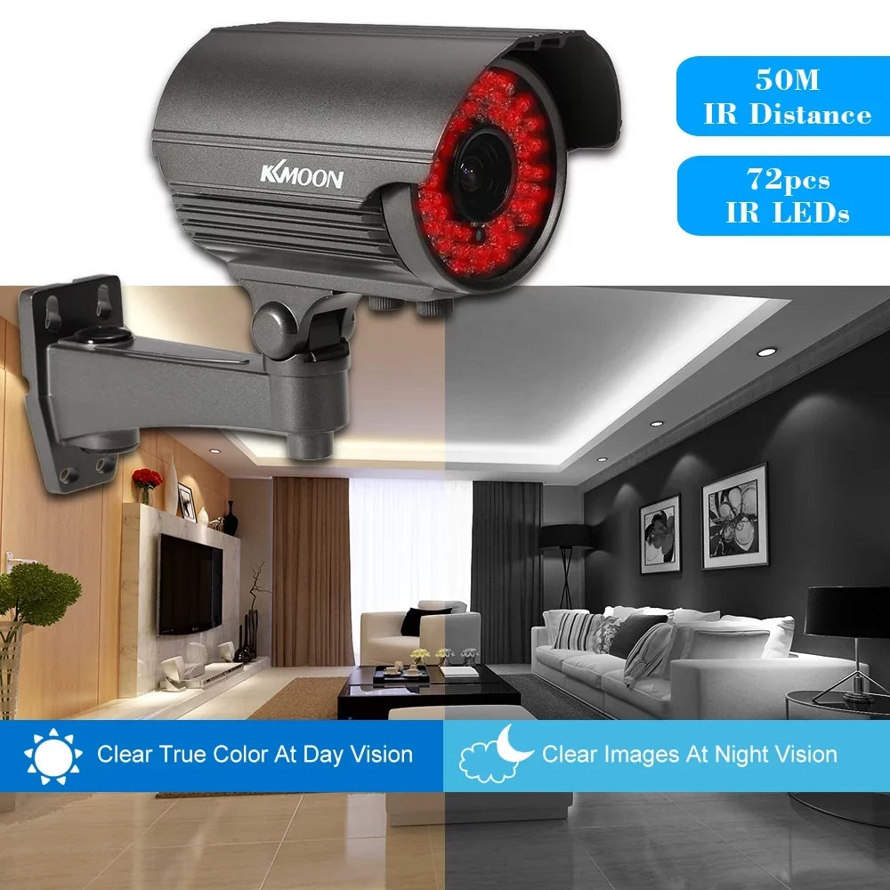 1/3” CMOS Manual PAL Night CCTV Camera, Weatherproof Andoer Vision, Indoor, Analog Zoom Varifocal 2.0MP Lens, AHD System, 1080P