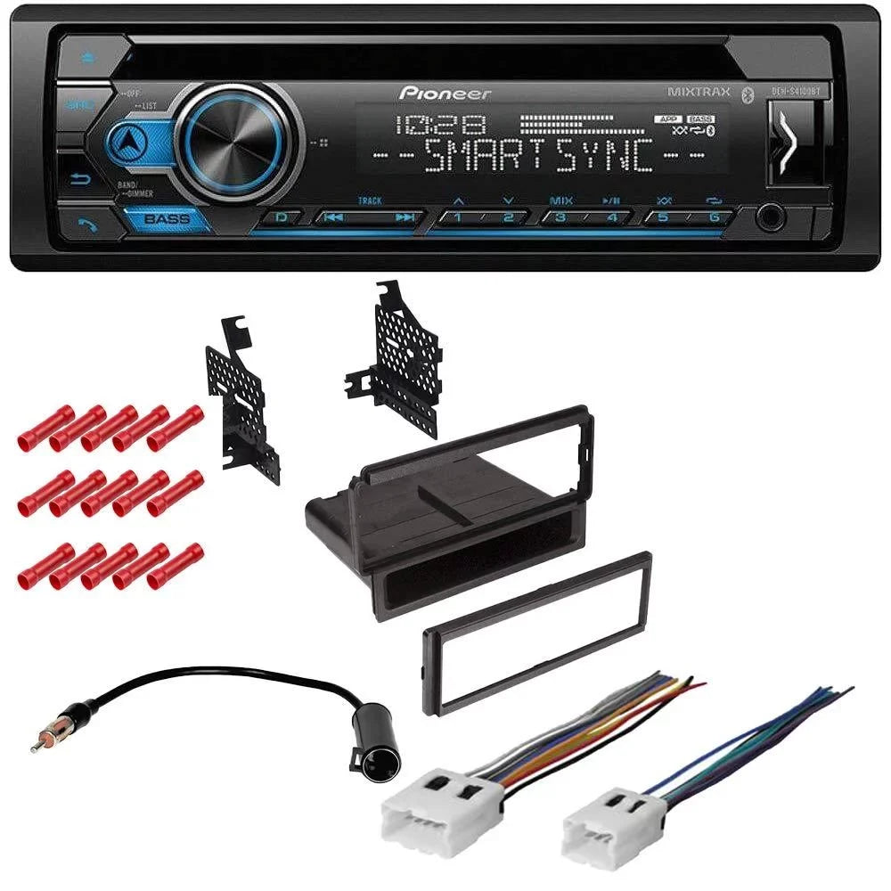 Versa Nissan Radio 2009-2015 Kit Radio Bundle Stereo for with Single Installation CD/AM/FM W/Base KIT2618 Pioneer and Bluetooth Din Kit Radio, complete Car in-Dash