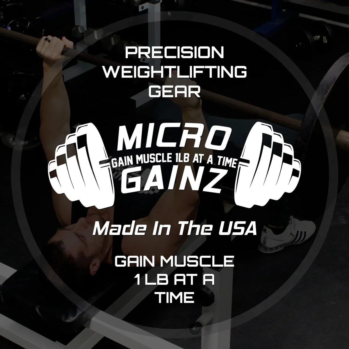 Set Plate Multi-Color Calibrated Gainz Micro Bag- w/ Plates Made Barbells, Fractional Plate .25LB-.50LB-.75LB-1LB Olympic in Set) of (8 USA For Weight