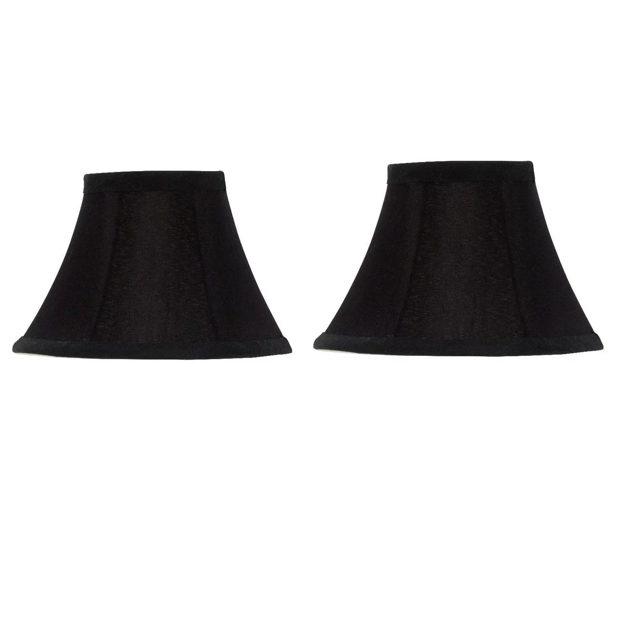 Shades Silk inch Lamp Black of Chandelier Gold with 6 2 Set Lining