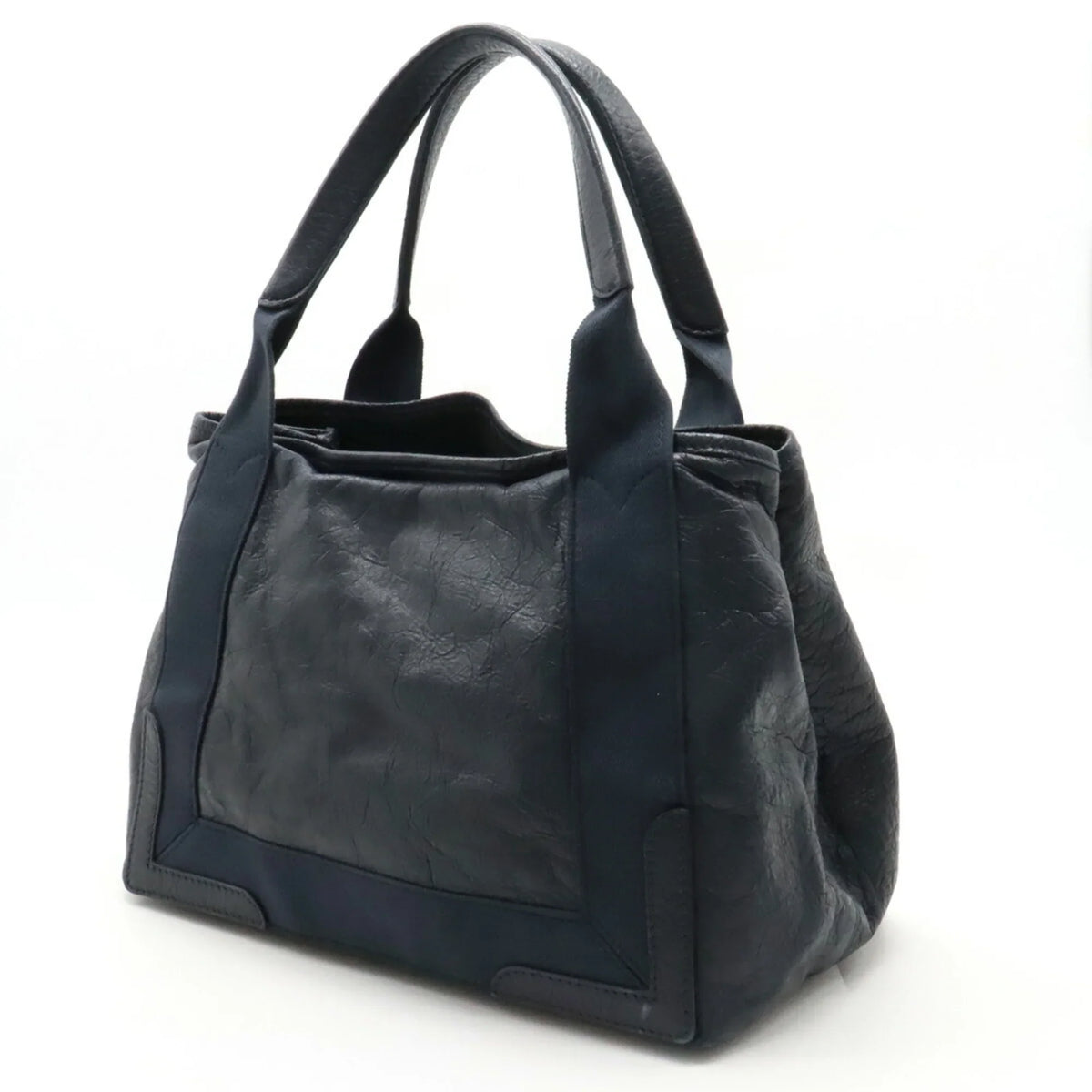 339933 Pre-Owned Leather Balenciaga (Good) Handbag,Tote Women's Navy Bag