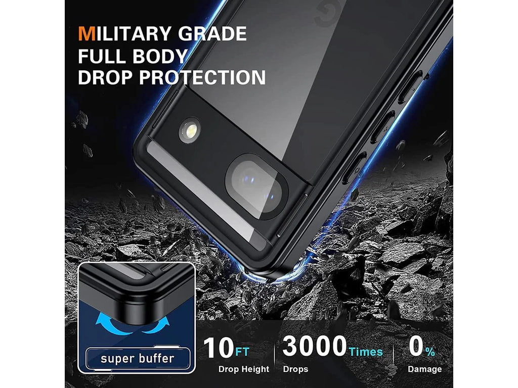 Screen Shockproof Cover Case IP68 Pixel Case, for Google 5G Back Waterproof Waterproof Protector Protective with 6A Clear Underwater 6A Google Pixel