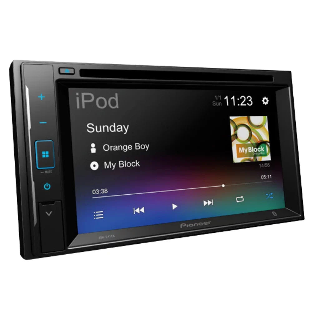 DIN Media DVD/CD Ford KIT4747 Bundle Touchscreen W/ for Digital AVH-241EX Stereo Double 6.2" AM/FM Receiver 2002-2005 Door Bluetooth/Backup Pioneer Kit/in-Dash Car Explorer 2 Camera/Installation with